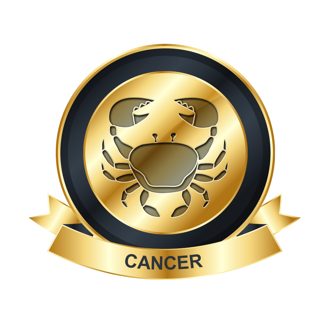 Cancer gold png, Cancer gold symbol png, Cancer gold PNG image, zodiac Cancer transparent png images download